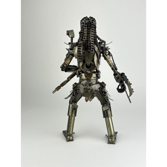 Predator Hunter Scrap Metal Art Sculpture Collectible Film Gift Brutalist Large - Picture 5 of 10